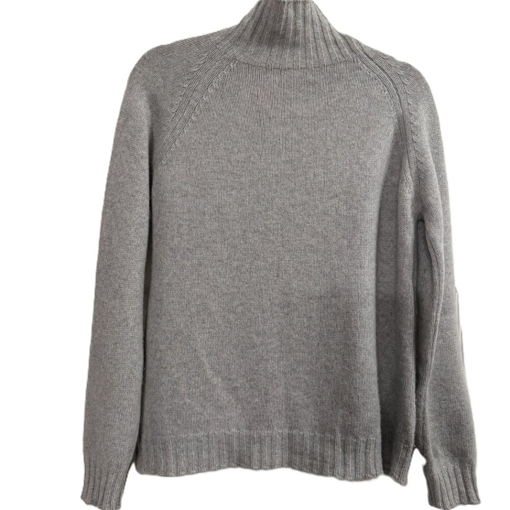 Bartolini Gray 100% Cashmere Turtleneck Sweater Size S Made in Italy - Picture 3 of 11
